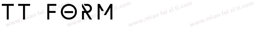 TT FORM字体转换